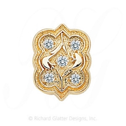 GS263 D - 14 Karat Gold Diamond Slide 